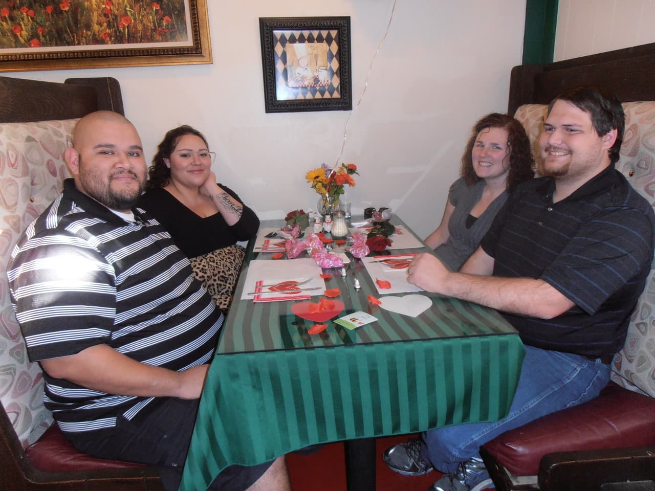 New Life Baptist Church members sharing fellowship